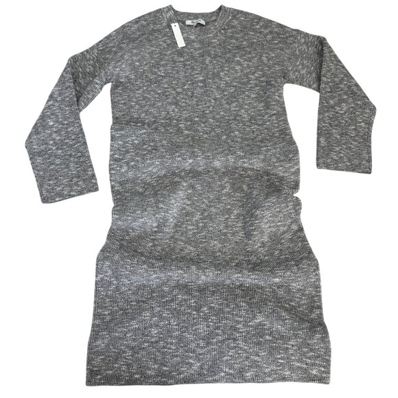 Madewell Sweater Dress Gray Knit Midi Long Sleeve Minimalist XS NWT - Picture 9 of 11